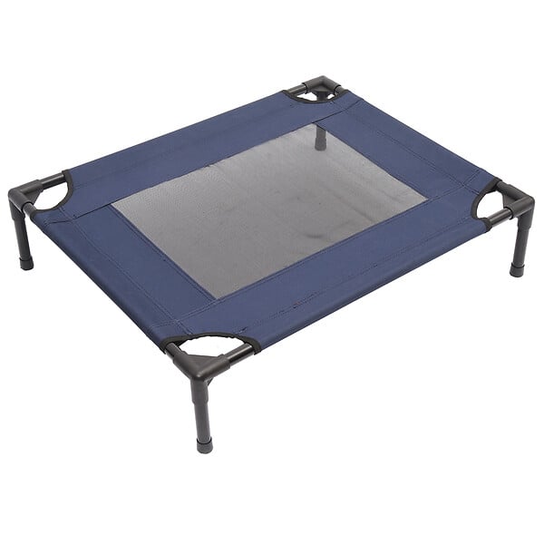 PawHut hondenbed, verhoogde voeten, wasbaar, fluweel, afmeting 90 x 60