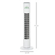 HOMCOM Ventilateur colonne tour oscillant 45 W silencieux télécommande