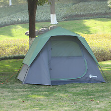 OUTSUNNY Tente pop up montage instantané - tente de camping familiale  ...