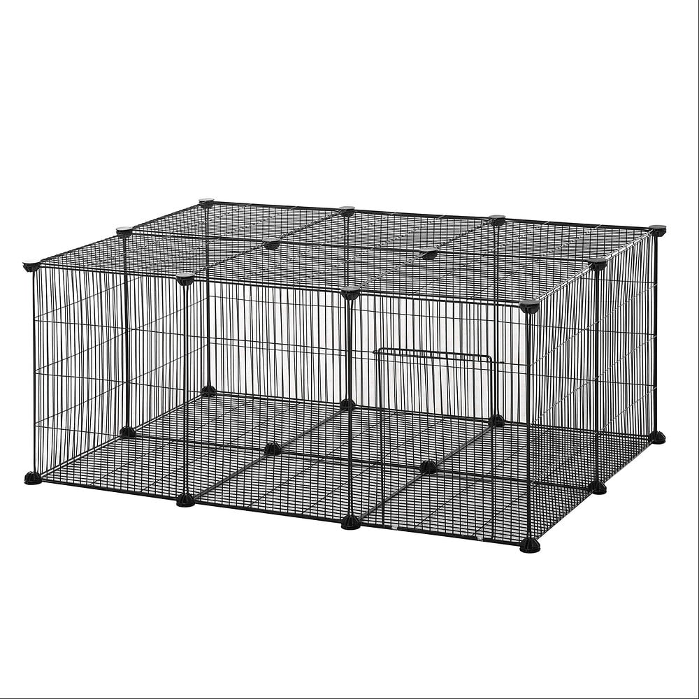 Cage pour hamster souris rongeur 4 étages avec tunnels mangeoire roue  maison échelles dim. 46L x 30l x 58H cm cm vert
