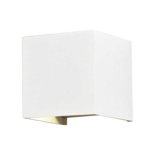 SILAMP - Applique Murale Blanche LED 12W IP54 Carré - Blanc Chaud 2300K - 3500K - SILAMP - large