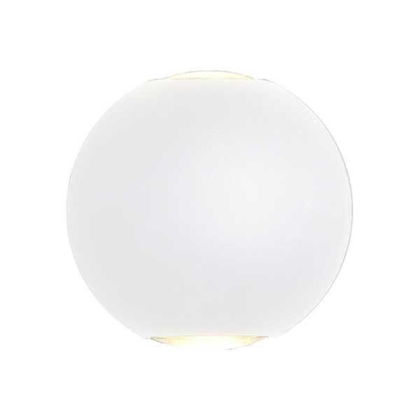 SILAMP - Applique Murale Blanche Design LED Double Faisceaux IP54 6W - Blanc Neutre 4000K - 5500K - SILAMP - large