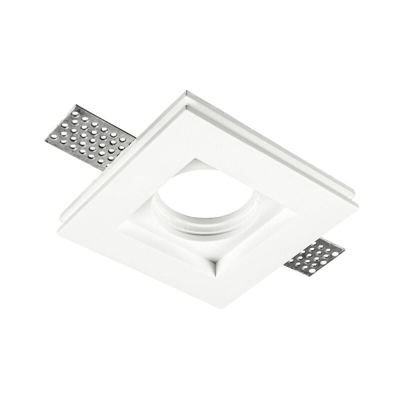 SILAMP - Support Spot GU10 LED Carré Blanc 100x100mm - SILAMP - large