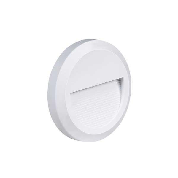 SILAMP - Balise LED saillie Ronde 2W 220V 55° Blanche IP65 pour Escalier - Blanc Chaud 2300K - 3500K - SILAMP - large