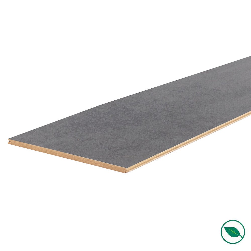 FORESTEA - Lot de 3 planches palier rénovation d'escalier stratifié dark grey 2050 x 225 x 8 mm . - large