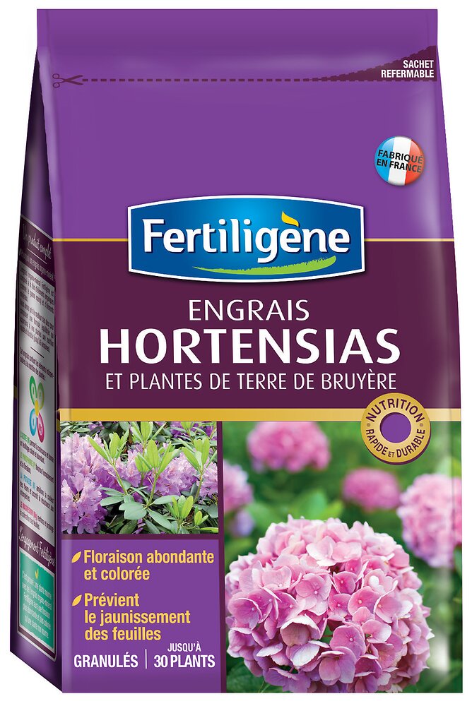 - - Engrais hortensias et plantes de terre de bruyères 800g - large
