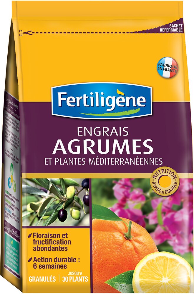 ENGRAIS AGRUMES 1,5 KG granulées jusqu'à 60 plants NATUREN