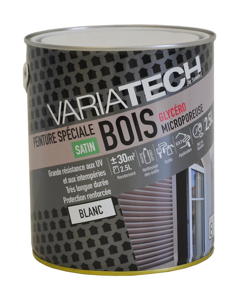 Peinture Bois Glycéro Addict – Teinte Brun Normand RAL 8011 – 2,5L – Micro-poreuse
