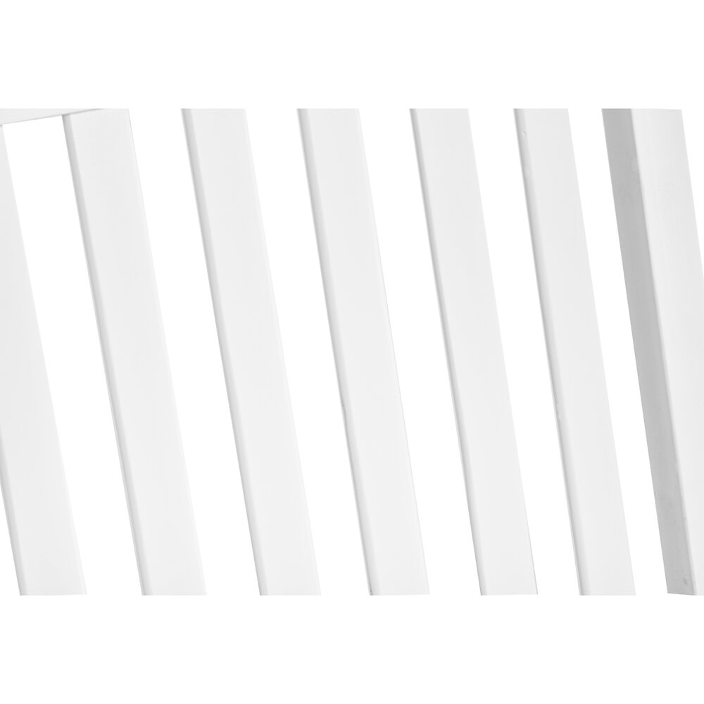 OUTSUNNY - Banc suspendu 2 places dim. 117L x 69l x 60H m assise haut dossier à lattes chaînes suspension incluses bois sapin traité peint blanc - large