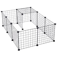 PAWHUT Cage parc enclos pour animaux domestiques L 106 x l 73 x H 36 ...