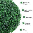 OUTSUNNY - Buis artificiel topiaire artificielle en forme de boules dim. Ø 30 x 112H cm vert - vignette