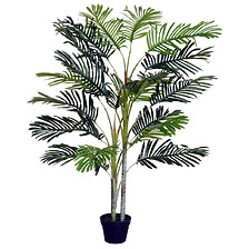 Bambou artificiel XL 1,60H m 975 feuilles denses réalistes pot inclus noir  vert - Vase et plante artificielle - Objet décoratif - Décoration