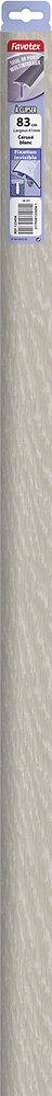 FAVOTEX - Barre de seuil en aluminium à clipser cérusé blanc - large
