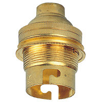 LEGRAND - Douille pour ampoule B22 avec bague - sortie de câble droite - laiton - large