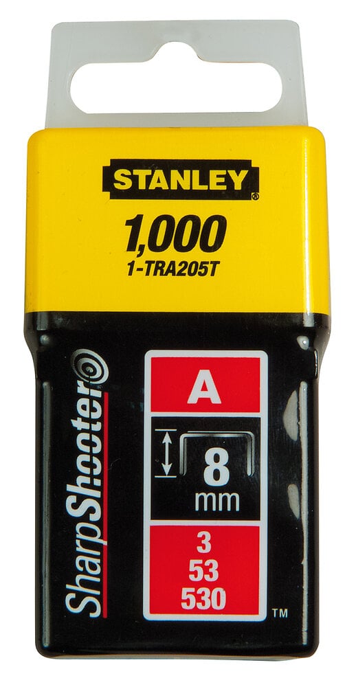 STANLEY - Agrafes 14mm type g - boite de 1000pcs - large