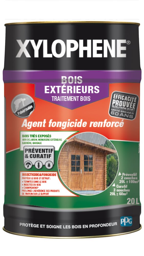 XYLOPHENE - Traitement bois exterieur fongicide insecticide - 20L - large