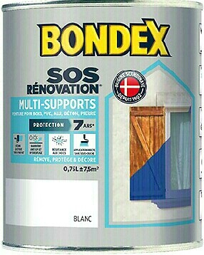 BONDEX Peinture renovation multi-supports - Gris acier - 0,75L
