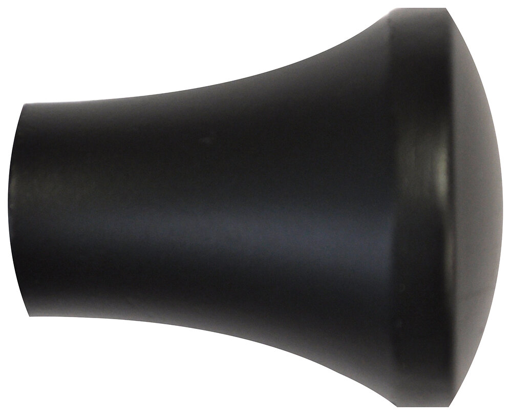 MOBOIS - Embout cylindre évasé Diamètre 16mm noir - large