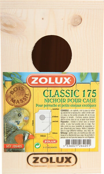 Nid classic 125 - Zolux - Pour oiseaux exotiques Zolux