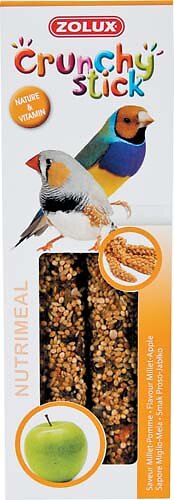 ZOLUX - Baguettes croutillantes pour oiseaux exotique millet / pomme 85 g - large