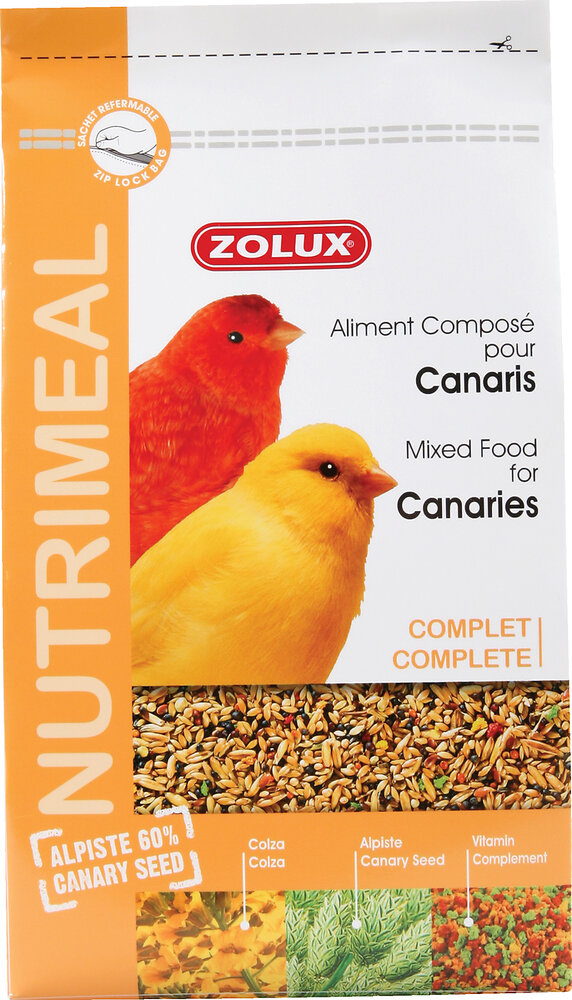 ZOLUX - Aliments complets pour canaris zolux nutrimeal 2,5 kg - large