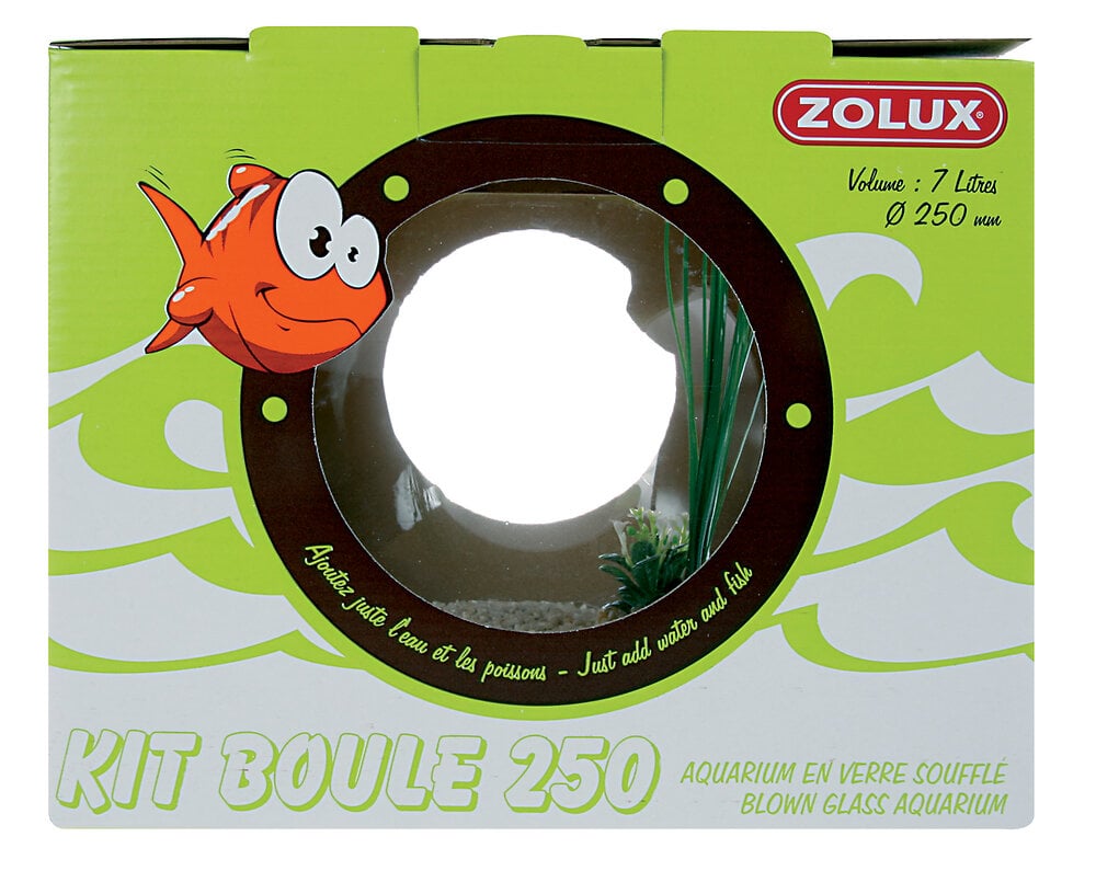 ZOLUX - Kit boule souflée aquarium diamètre 250mm - large