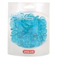 ZOLUX - Perles de verre saphir - large