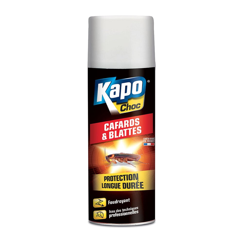 KAPO CHOC - Insecticide foudroyant Cafards-Blattes Aérosol 400ml - large