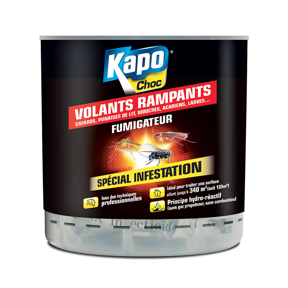 KAPO CHOC - Insecticide Fumigateur Volants-Rampants pour 170m3 10g - large