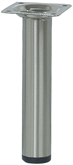 BAR PLUS - Pied de meuble cylindre acier brossé D.3cm hauteur 15cm - large