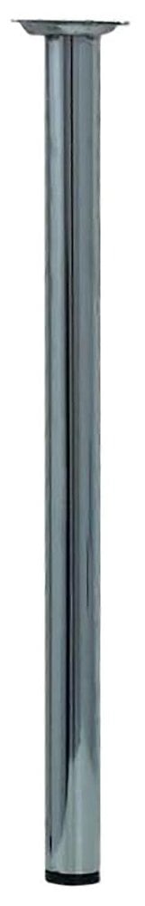 BAR PLUS - Pied de meuble cylindre acier chromé D.3cm hauteur 40cm - large