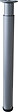 BAR PLUS - Pied aluminium gris D.7.6cm réglable 70 à 110cm - vignette