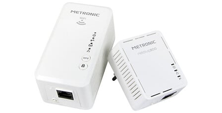 METRONIC Prise CPL 600 + CPL Wi-Fi 300mb-s