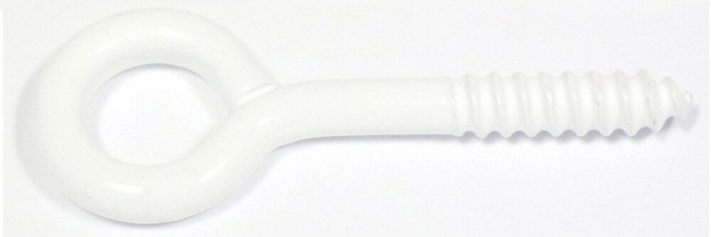 COTEKA - 6 pitons à vis plastique blanc 3.5x20mm - large
