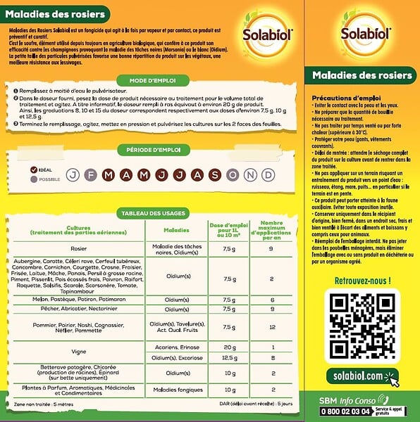 SOLABIOL SOBLANC1 | Blanc arboricole Seau | 1L | Origine Naturelle |  Utilisable en Agriculture Biologique