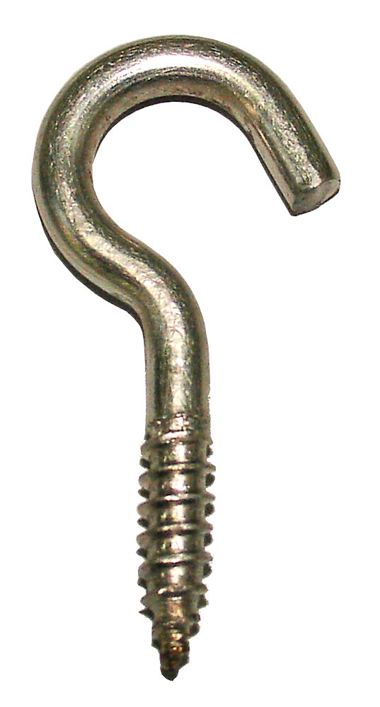 COTEKA - 2 crochets d'armoire inox A2 5x40mm - large