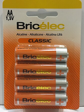 BRICELEC Piles alcalines LR06 - 8 pièces