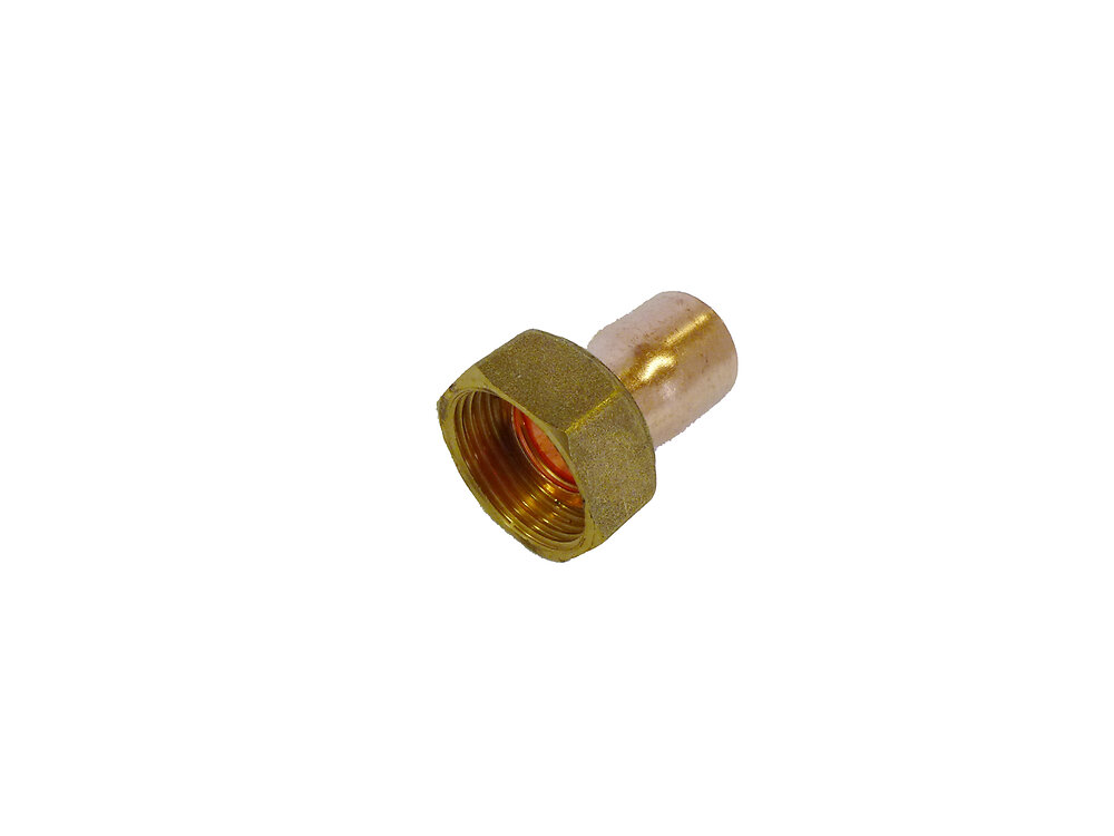 COTEKA - 2 raccords droits avec écrous pour tube d14mm - large