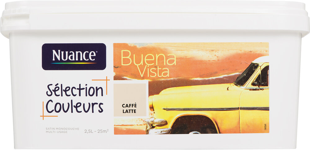 NUANCE - Peinture multi-support Buena vista Caffè latte 2,5l Satin Nuance - large