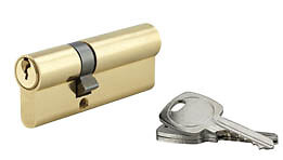 COTEKA - Cylindre profil laiton 5 goupilles 30x50mm 3 clés - large