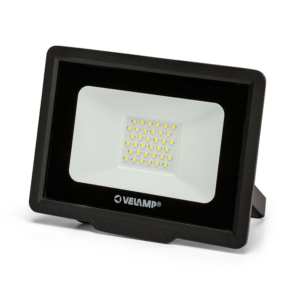 VELAMP - PADLIGHT5, projecteur LED SMD 30W IP65, noir 6500K - large