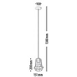 SPOTLIGHT - Suspension Noire Outline, 1x E27-max.60w, Ip20, 230v, Classe I - vignette