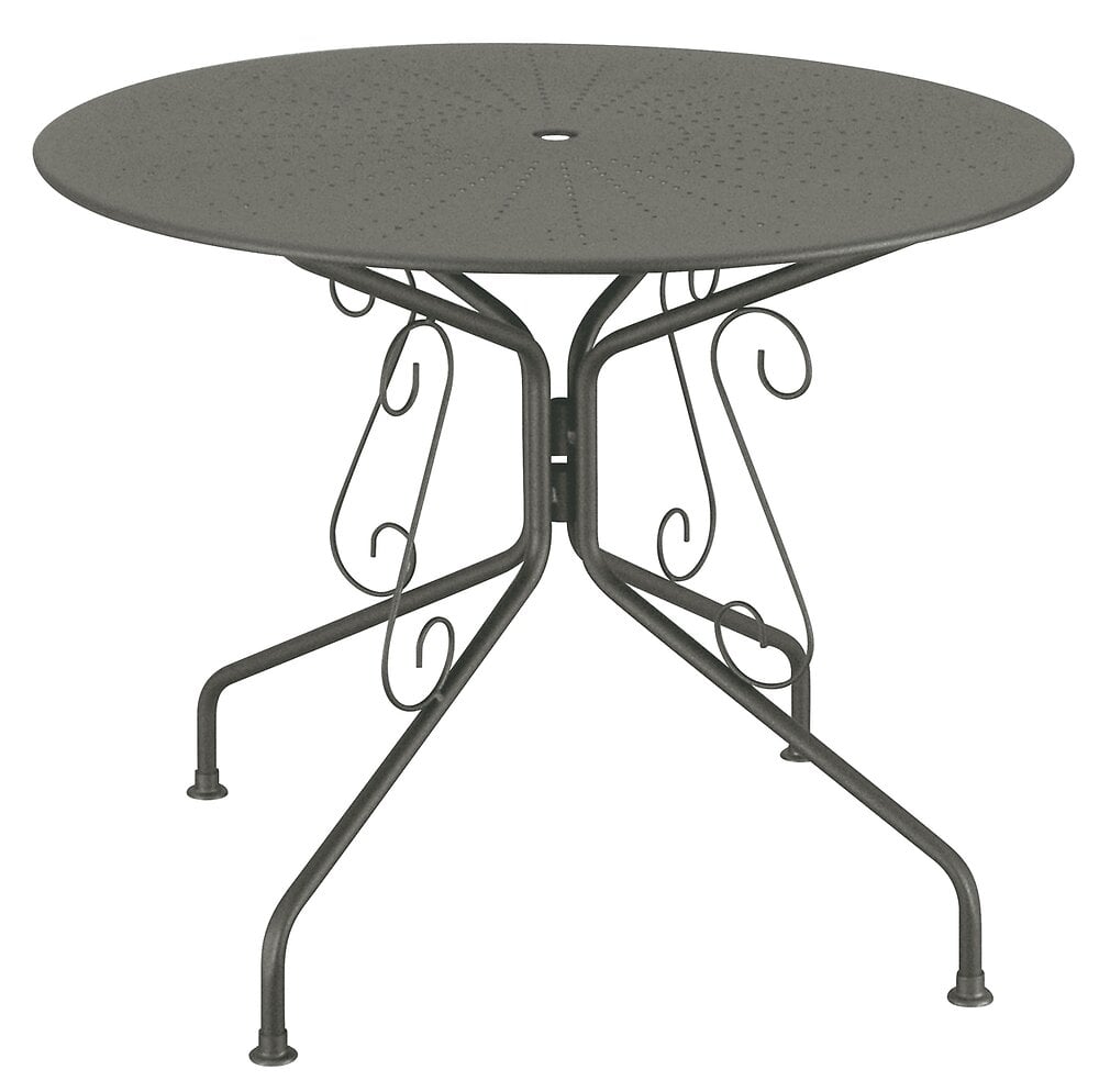 table de jardin romantique - graphite - d95cm