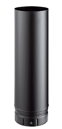 DISTRIWEST - Tuyau émaillé noir diamètre 180mm Longueur 50cm - large