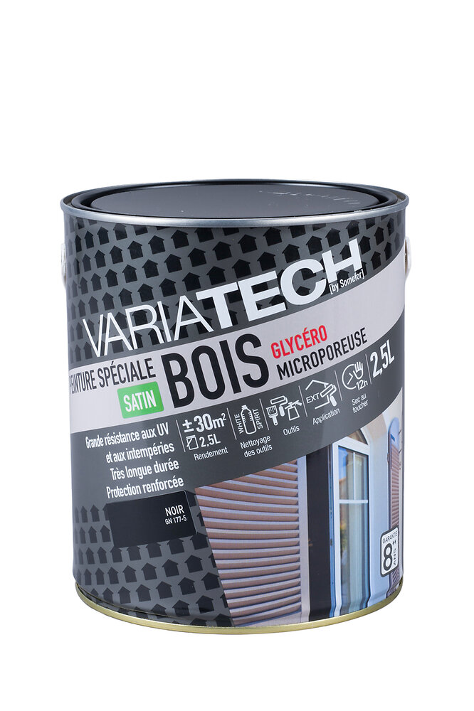 Peinture Sp Ciale Bois Glyc Ro Satin Noir L Brico Cash