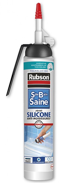 Rubson Sanitair Saine mastic silicone multi matériaux 280ml gris