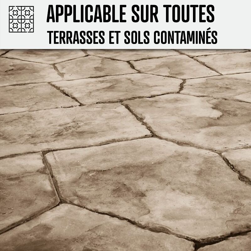 ARCANE INDUSTRIES - Nettoyant terrasse professionnel rapide pavé autobloquant pierre béton - 200 L  - ARCANE INDUSTRIES - large