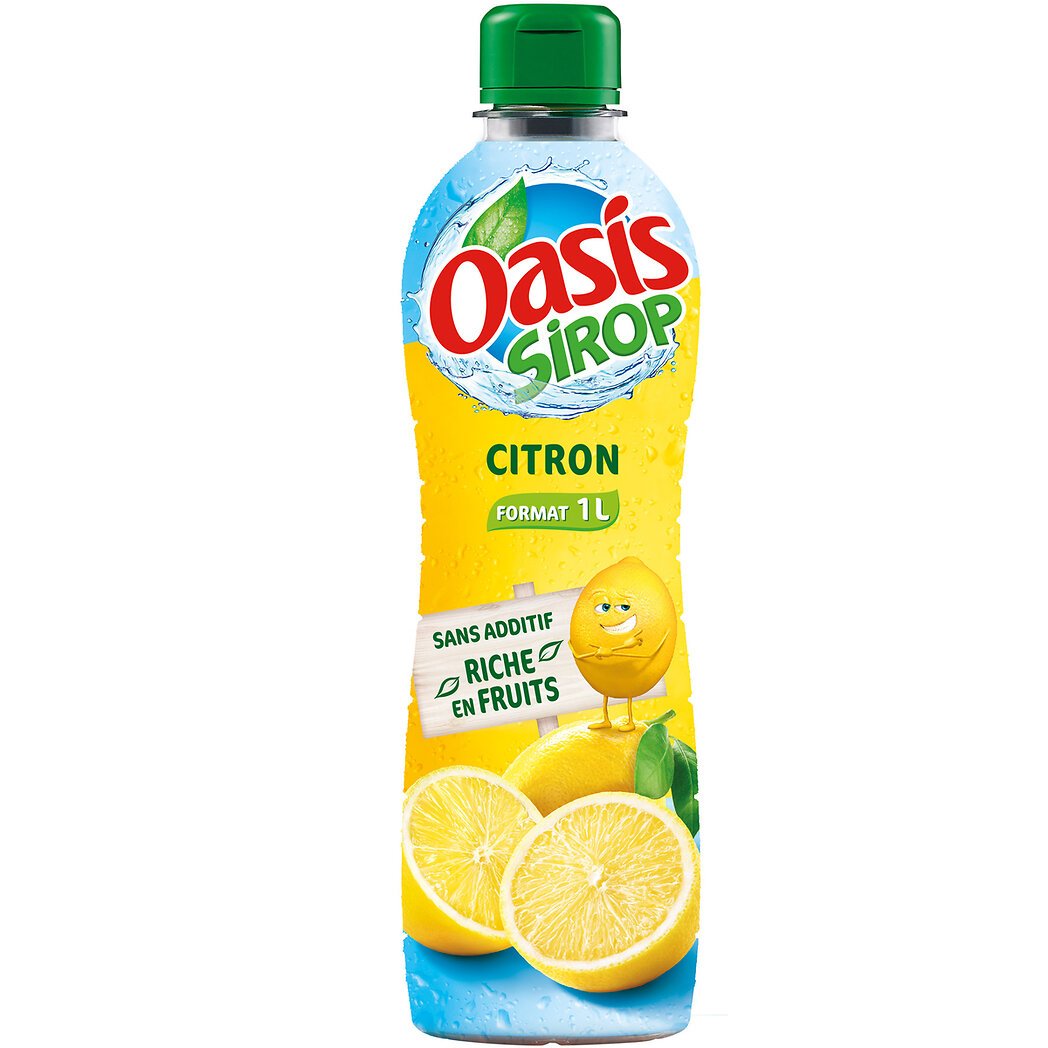 Oasis Oasis Sirop de citron la bouteille de 1l