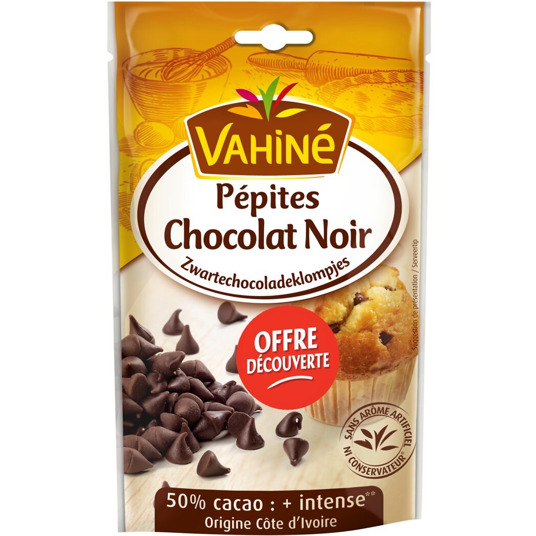 Vahiné Vahiné Pépites chocolat noir pour desserts gâteaux le sachet de 100g