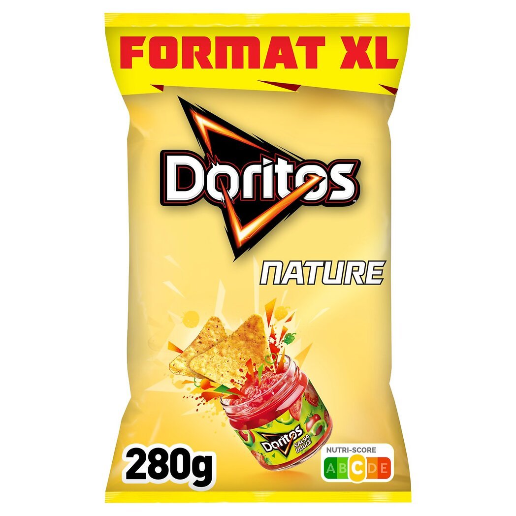 Doritos Doritos Chips Tortilla goût nature format XL le sachet de 280g